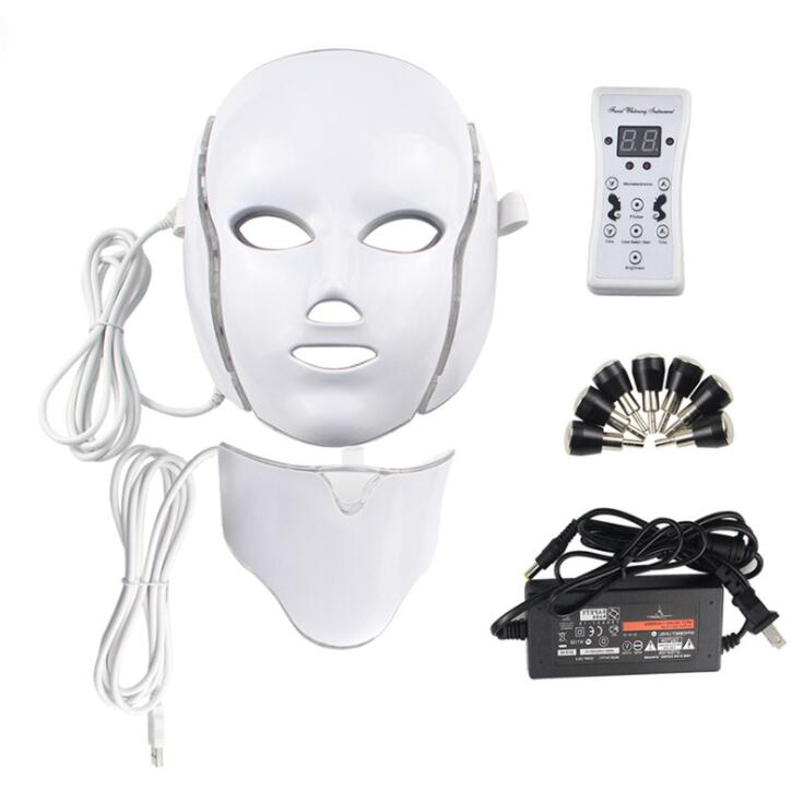 7 colors Photon light therapy LED Mask for face and neck,other spare parts